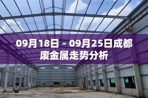 09月18日 - 09月25日成都废金属走势分析 09月18日 - 09月25日成都废金属走势分析