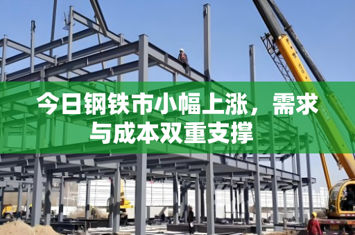 今日钢铁市小幅上涨,需求与成本双重支撑 今日钢铁市小幅上涨,需求与成本双重支撑
