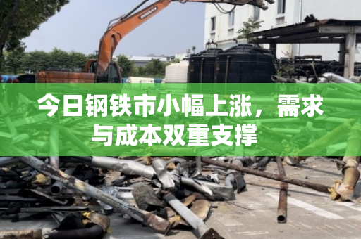 今日钢铁市小幅上涨,需求与成本双重支撑 今日钢铁市小幅上涨,需求与成本双重支撑